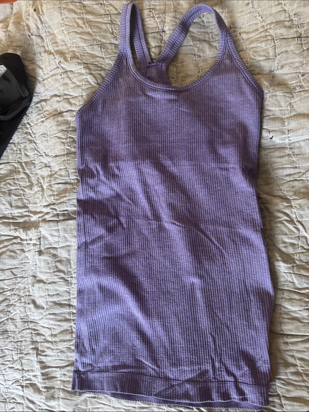 lululemon athletica Lavender Ribbed Racerback Tank